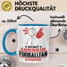 Fußballfan Geschenk Tasse So Gut Kann Nur Ein Fußballfan Aussehen Geschenkidee Kaffee-Becher Blau Trendation