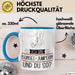 Bungee-Jumperin Tasse Geschenk Ich Bin Bungee-Jumperin Und Du So Geschenkidee Lustiger Spruch Becher Blau Trendation