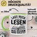 Leseratte Tasse Geschenk Lass Mich Einfach Lesen Und Niemand Wird Verletzt Bücher Grün Trendation