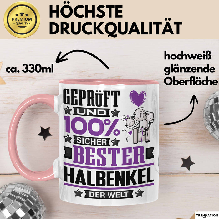Halbenkel Geschenk Lustiger Spruch für Halbenkel Geschenkidee Bester Halbenkel Der Welt Rosa Trendation