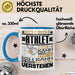 Athlet Geschenk Tasse Geschenkidee für Athlet Geburtstag Lustiger Spruch Ich Bin Athlet Ich Kann Es Dir Erklären Aber Nicht Für Dich Verstehen Blau Trendation