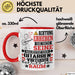 Gitarrenvirtuose Geschenk Tasse Lustiger Spruch Erheben Sie Sich Der Gitarrenvirtuose Betritt den Raum Rot Trendation