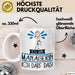 Geschenk für Managerin Tasse Lustige Geschenkidee Geburtstag Ich Bin Managerin Ich Darf Das Weiß Trendation