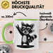 Waschbär Tierliebhaber Rockmusik Tasse Geschenk Lustige Geschenkidee Spruch Grün Trendation