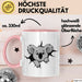 Koala Tierliebhaber Tasse Geschenk Lustige Geschenkidee Spruch Rosa Trendation