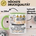 Haustier-Modedesignerin Tasse Geschenk Lustig Abstand Halten Hochleistungs-Haustier-Modedesignerin Mit Drang Zur Perfektion Bei Der Arbeit Grün Trendation