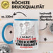 Trekking-Enthusiast Geschenk Tasse So Gut Kann Nur Ein Trekking-Enthusiast Aussehen Geschenkidee Kaffee-Becher Blau Trendation