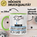 Geschenk für Abenteuerfilmerin Tasse Lustige Geschenkidee Geburtstag Ich Bin Abenteuerfilmerin Ich Darf Das Grün Trendation