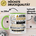 Musikredakteurin Tasse Geschenk Lustiger Spruch Bitte Erheben Sie Sich Seine Majestät Die Musikredakteurin Betritt Den Raum Grün Trendation