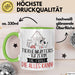 Tierheimunterstützerin Geschenk Tasse Becher Die Frau Die Allen Kann Geschenkidee für eine Tierheimunterstützerin Lustig Grün Trendation