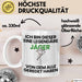 Jäger Geschenk Tasse Lustige Geschenkidee Geburtstag für Jäger Ich Bin Dieser Legendäre Jäger Von Dem Alle Geredet Haben Kaffee-Becher Weiß Trendation