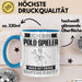Polo-Spieler Tasse Geschenk für Polo-Spieler Geburtstag Lustiger Spruch Kaffee-Becher Was Ist Deine Superkraft Blau Trendation