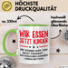 Deutschlehrer Unterricht Tasse Geschenk Lustige Geschenkidee Spruch Wir Essen Ü Jetzt Kinder Grün Trendation