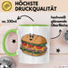 Sandwich Liebhaber Tasse Geschenkidee für Snack Stapel Fan Grün Trendation
