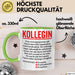 Büroarbeit Kollege Wertschätzung Tasse Geschenk Lustige Geschenkidee Spruch Kollegin Grün Trendation