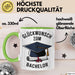 Schüler Abschluss Tasse Geschenk Lustige Geschenkidee Spruch Glückwunsch Zum Bachelor Grün Trendation