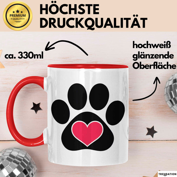 Hunde Liebhaber Tasse Geschenkidee Haustier Eltern Lustiger Geschenkidee Lustig Rot Trendation