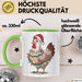Huhn Weihnachtsfeier Tasse Geschenk Lustige Geschenkidee Spruch Grün Trendation