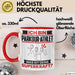 Parkour-Athlet Tasse Geschenk für Parkour-Athlet Geburtstag Lustiger Spruch Kaffee-Becher Was Ist Deine Superkraft Rot Trendation