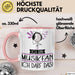 Geschenk für Musikfan Tasse Lustige Geschenkidee Geburtstag Ich Bin Musikfan Ich Darf Das Rosa Trendation