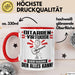 Gitarrenvirtuose Tasse Geschenk für Gitarrenvirtuose Der Mann Der Alles Kann Geschenkidee zum Geburtstag Rot Trendation