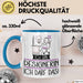 Geschenk für Designerin Tasse Lustige Geschenkidee Geburtstag Ich Bin Designerin Ich Darf Das Blau Trendation
