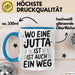 Jutta Tasse Geschenk Wo Eine Jutta Ist Ist Auch Ein Weg Geschenkidee Becher mit Name Blau Trendation