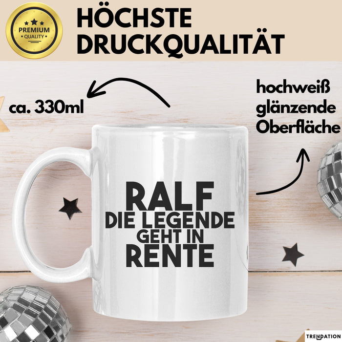 Ralf Tasse Ralf – Die Legende Geht In Rente Geschenk