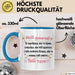 Tochter Чашка Geschenk Моїй Донечці Хоробріша Сильніша Подарунок Papa Ukrainisch Blau Trendation