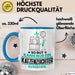 Katzenzüchter Geschenk Tasse So Gut Kann Nur Ein Katzenzüchter Aussehen Geschenkidee Kaffee-Becher Blau Trendation