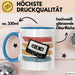 Retro Vintage Kassette Tasse Geschenk Lustige Geschenkidee Spruch Blau Trendation