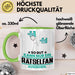 Rätselfan Geschenk Tasse So Gut Kann Nur Ein Rätselfan Aussehen Geschenkidee Kaffee-Becher Grün Trendation