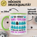 Büroarbeit Kollege Tasse Geschenk Lustige Geschenkidee Spruch Du Wirst Uns Fehlen Alles Gute Für Die Zukunft Grün Trendation