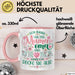 Uroma Tasse Geschenk Ur-Oma Geschenkidee Spruch Ich Habe 3 Titel Mama Oma Und Ur Oma Aber Ich Rocke Sie Alle Kaffee-Becher Rosa Trendation