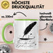 Dichter Tasse Geschenkidee für Reim und Versliebhaber Grün Trendation