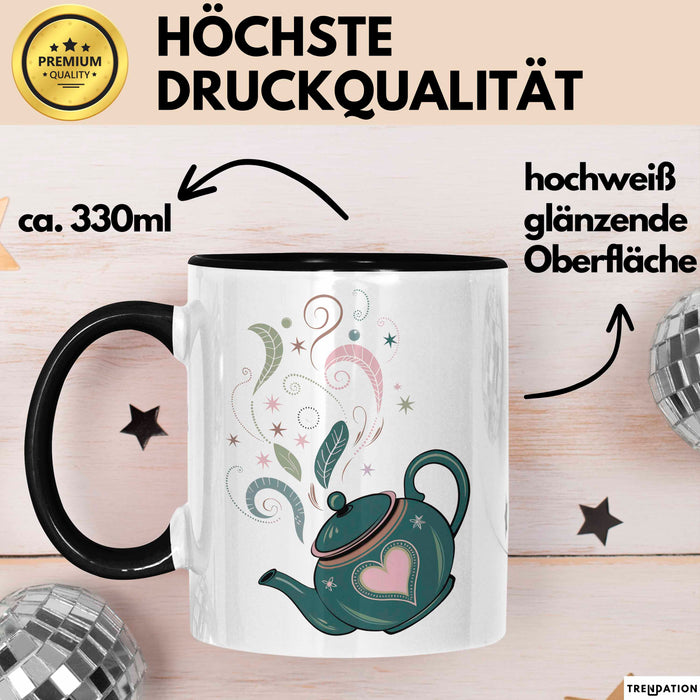 Teeliebhaber Tasse Geschenkidee für Kräuter Enthusiasten Trendation