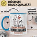 Hundeliebhaber Geschenk Tasse So Gut Kann Nur Ein Hundeliebhaber Aussehen Geschenkidee Kaffee-Becher Blau Trendation