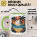 Sommerzeit Tasse Geschenkidee für Sonnenliebhaber Grün Trendation
