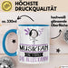 Musikfan Geschenk Tasse Becher Die Frau Die Allen Kann Geschenkidee für eine Musikfan Lustig Blau Trendation