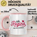 Regina Tasse Geschenk Ich Bin Vollkommen Regina Geschenkidee Geburtstag Rosa Trendation