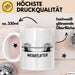 Gewichtheber Tasse Geschenkidee für Fitness Biest Weiß Trendation