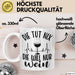 Weintrinkerin Tasse Geschenk Die Tut Nix Die Will Nur Wein Kaffee-Becher Weiß Trendation