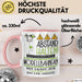 Modellbahnfan Tasse Geschenk Lustig Abstand Halten Hochleistungs-Modellbahnfan Mit Drang Zur Perfektion Bei Der Arbeit Rosa Trendation