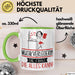 Musikverlegerin Geschenk Tasse Becher Die Frau Die Allen Kann Geschenkidee für eine Musikverlegerin Lustig Grün Trendation