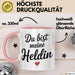 Motivierend Inspirierend Tasse Geschenk Lustige Geschenkidee Spruch Du Bist Meine Heldin Rosa Trendation
