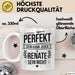 Renate Tasse Geschenk Perfekt Sein Kann Jeder Geschenkidee Geburtstag Weiß Trendation