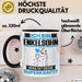 Enkelsohn Tasse Geschenk für Enkelsohn Geburtstag Lustiger Spruch Kaffee-Becher Was Ist Deine Superkraft Schwarz Trendation