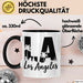 Los Angeles LA Kalifornien USA Tasse Geschenk Lustige Geschenkidee Spruch Schwarz Trendation