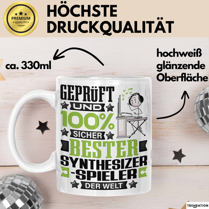 Synthesizer-Spieler Geschenk Lustiger Spruch für Synthesizer-Spieler Geschenkidee Bester Synthesizer-Spieler Der Welt Weiß Trendation