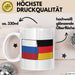Russe Tasse Geschenk Russland Deutschland Flagge Geschenkidee Weiß Trendation